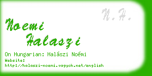 noemi halaszi business card